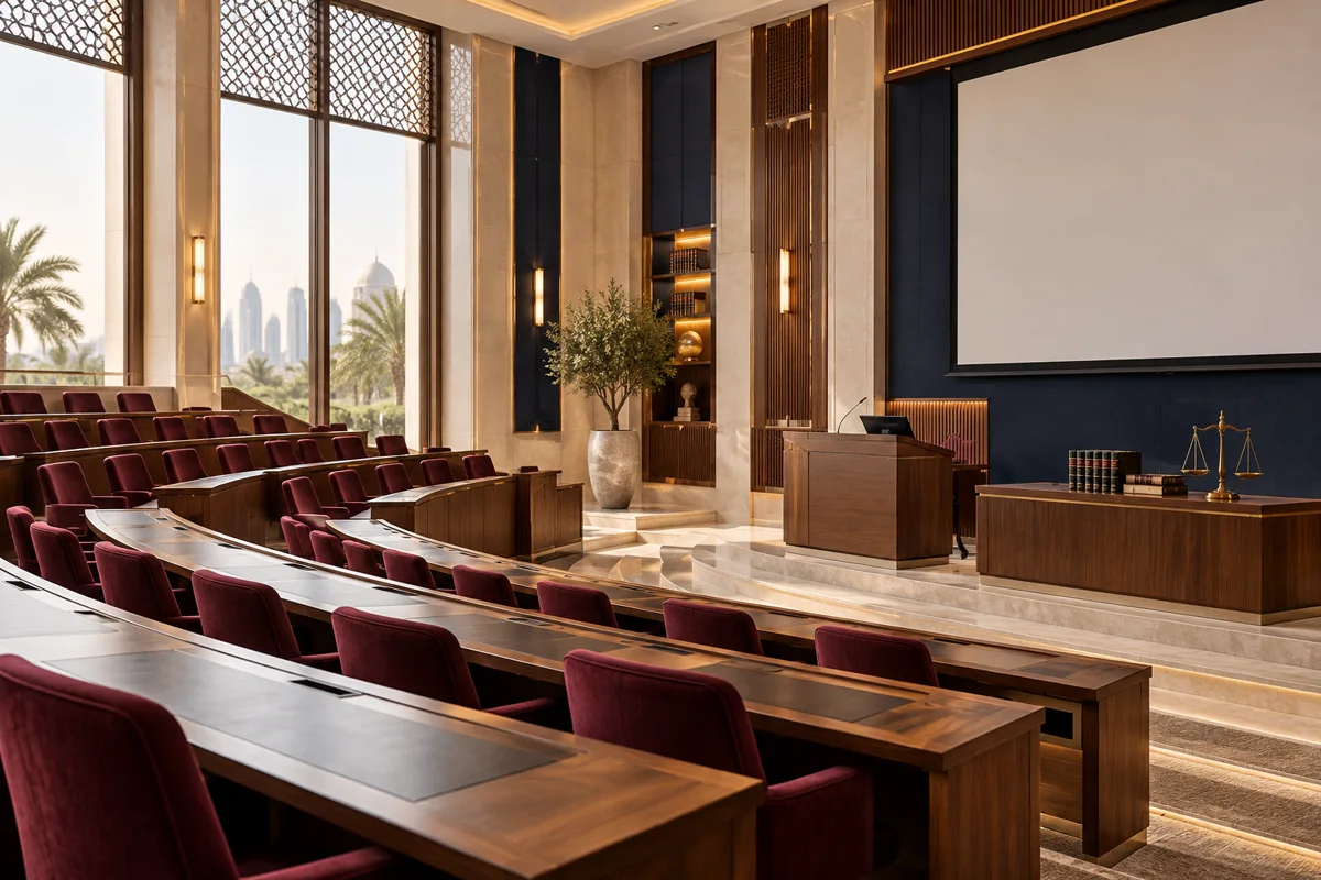 Illustrative law faculty lecture theatre